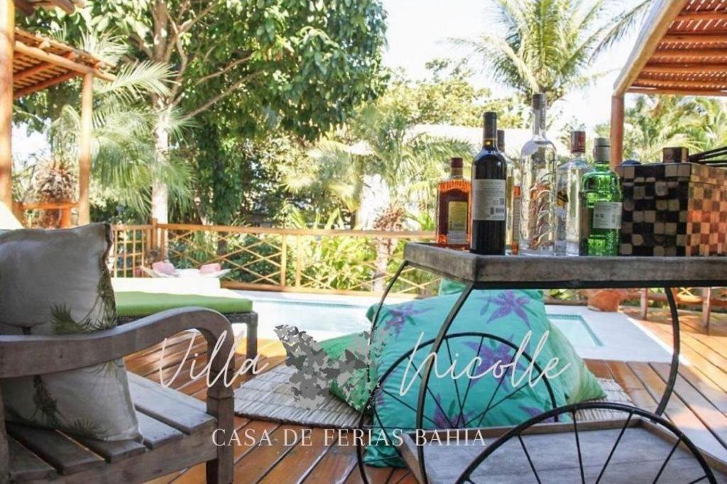 Villa Nicolle - Bahia - Praia Do Espelho Bagian luar foto