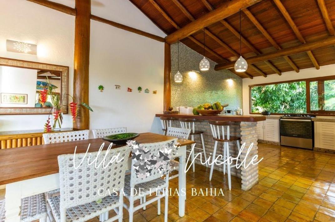 Villa Nicolle - Bahia - Praia Do Espelho Bagian luar foto